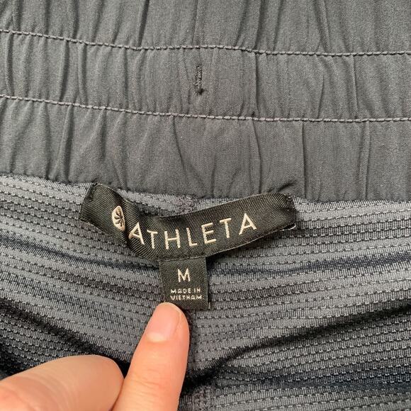 Athleta Skort Womens M Medium Grey Excursion Hybrid Performance Drawcord Pockets - Picture 4 of 13